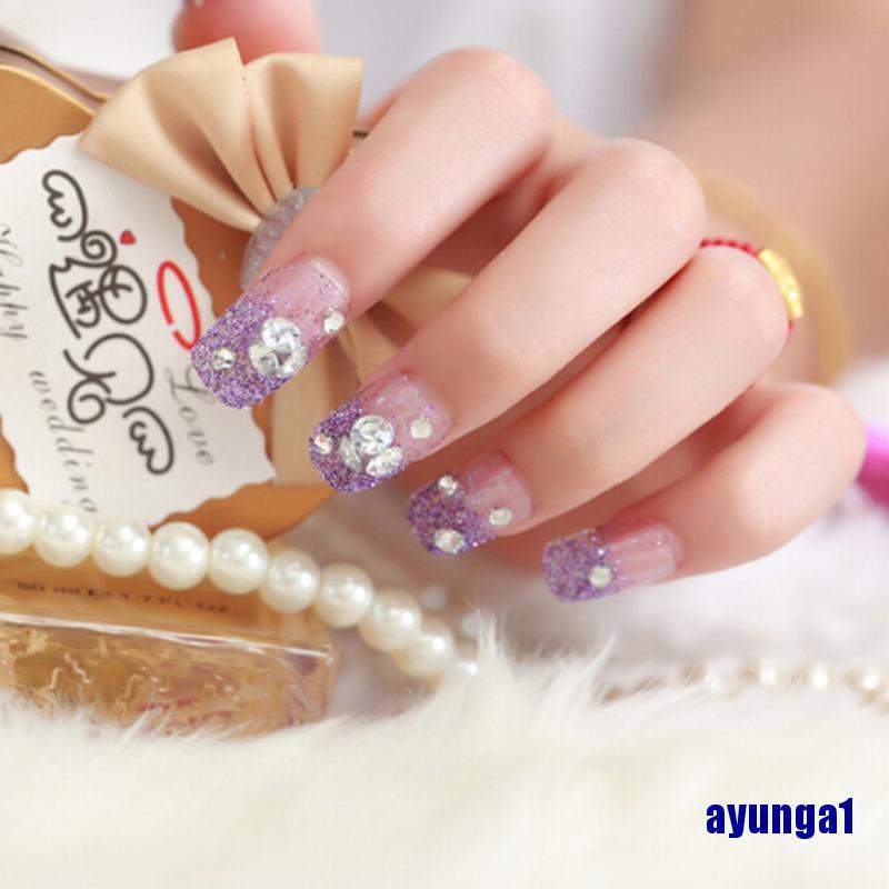 24 Móng Tay Giả Bằng Nhựa Acrylic Yunga1