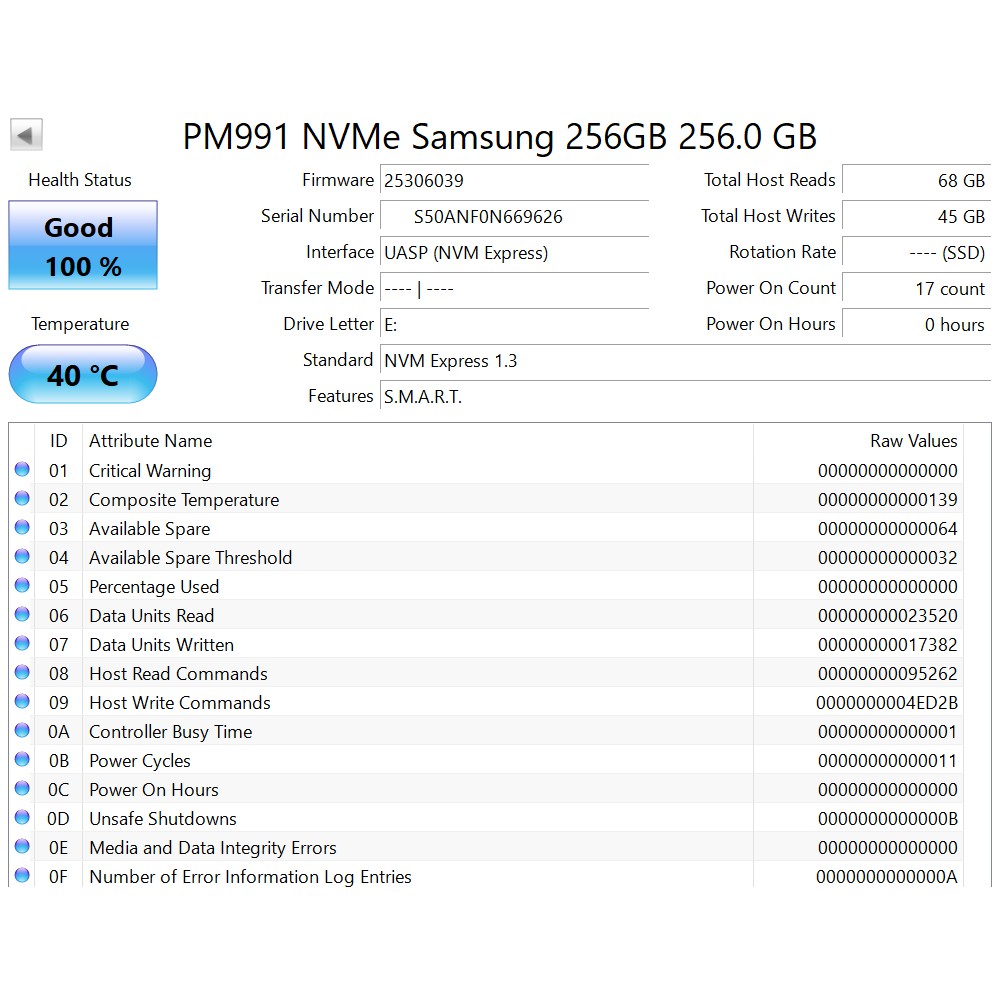 Ổ cứng SSD M.2 NVMe 2230 Samsung PM991 256GB | BigBuy360 - bigbuy360.vn