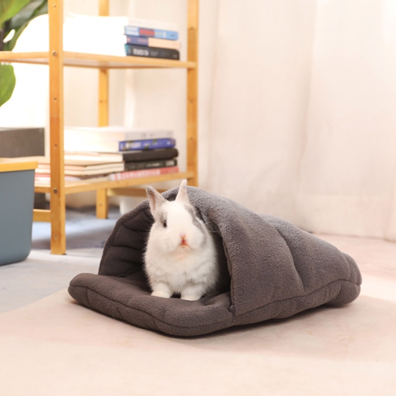 Giường Ngủ Bằng Vải Bông Giữ Ấm Mùa Đông Cho Thỏ / Chuột Hamster