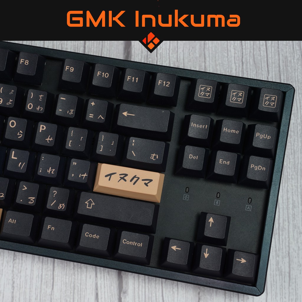 Keycap GMK INUKUMA Clone - profile Cherry - keycap PBT - Dyesub- 129 nút cho bàn phím cơ layout 68, 60, 75, 84, 87, 96