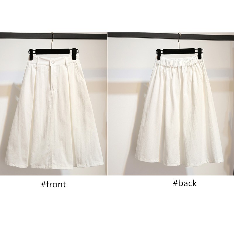 Chân Váy Chữ A Lưng Cao Màu Trơn Thời Trang | BigBuy360 - bigbuy360.vn
