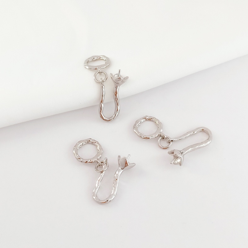 Phụ Kiện Móc Khóa Giá Đỡ Vòng Tay/Dây Chuyền Bằng Đồng 18K Đính Hạt Ngọc Trai Màu Vàng Bạch Kim DIY