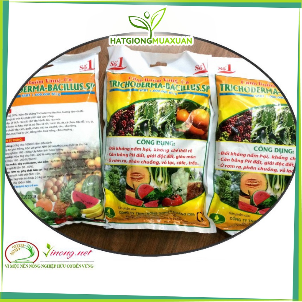 [SIEURE] [siêu rẻ] NẤM ĐỐI KHÁNG TRICHODERMA-BACILLUS.SP GÓI 1KG [shop yêu thích] hàng đẹp, phân phối chuyên nghiệp.