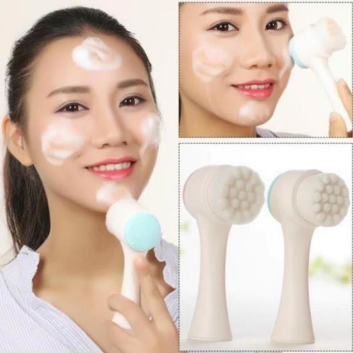 [TẶNG QUÀ 0Đ] Cọ massage rửa mặt KOREA 2 đầu 3D gai silicon. | BigBuy360 - bigbuy360.vn