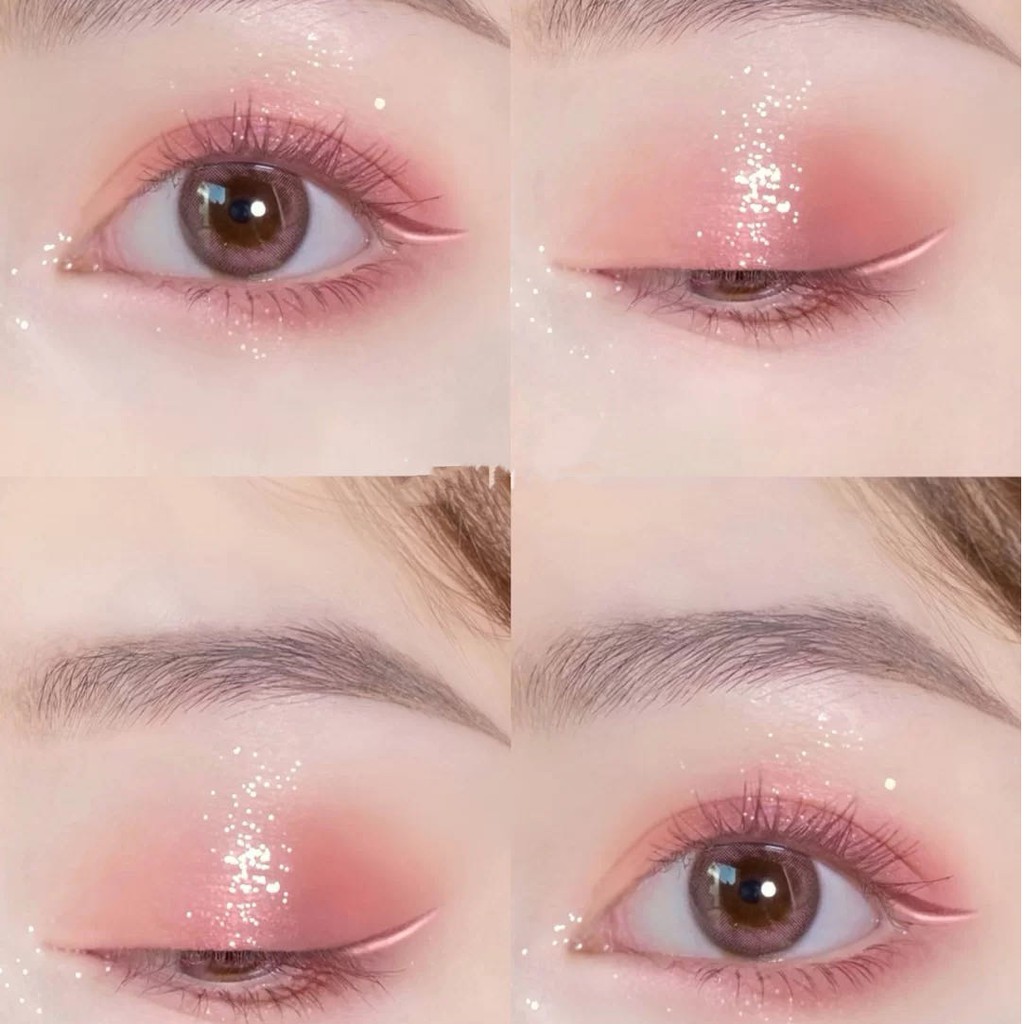 Bảng phấn mắt nhũ lì 9 ô Trendy Guicami Bare Mood Sena Beauty