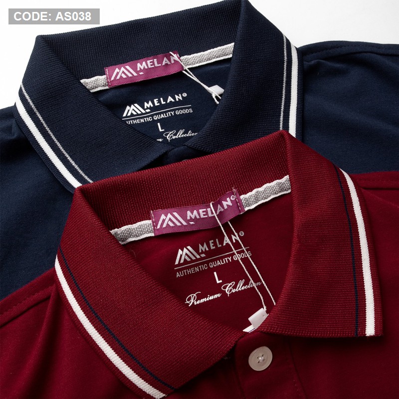 Áo Polo nam trung niên phối cổ bẻ có túi vải cá sấu Cotton xuất xịn chuẩn form rộng  thanh lịch- áo thun nam tặng Ba