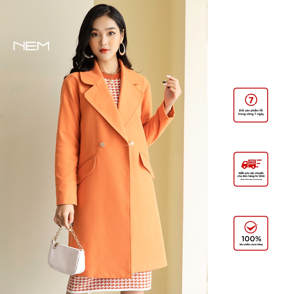 Áo măng tô nữ dáng dài thiết kế NEM Fashion AK31382 | BigBuy360 - bigbuy360.vn