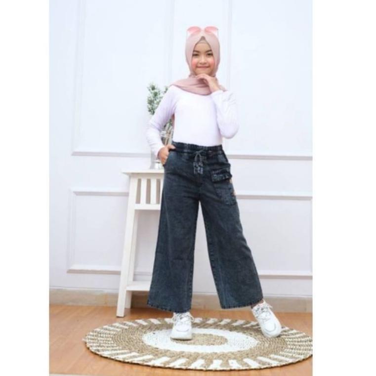 Quần Jean Dài Thiết Kế Xinh Xắn Dành Cho Bé 6-14 Tuổi