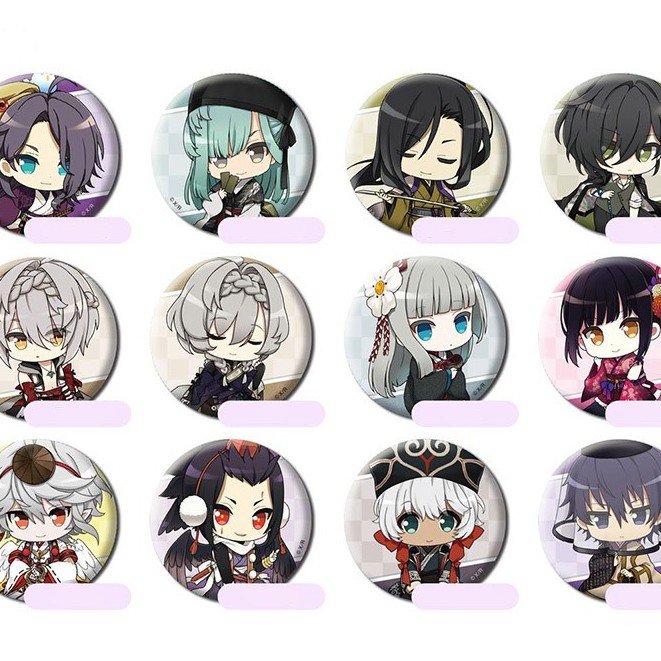 Huy hiệu cài áo in hình IDOLISH 7 game anime chibi xinh xắn dễ thương