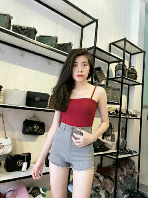 [Mã FAMAYWA giảm 10K đơn 50K] FREESHIP TOÀN QUỐC_ÁO ỐNG DÂY CÚP NGỰC COTTON (10 màu HOT) | BigBuy360 - bigbuy360.vn