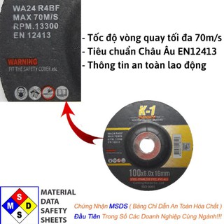 ĐÁ MÀI SẮT, KIM LOẠI phi 100 ( 1 tấc) - hoainam