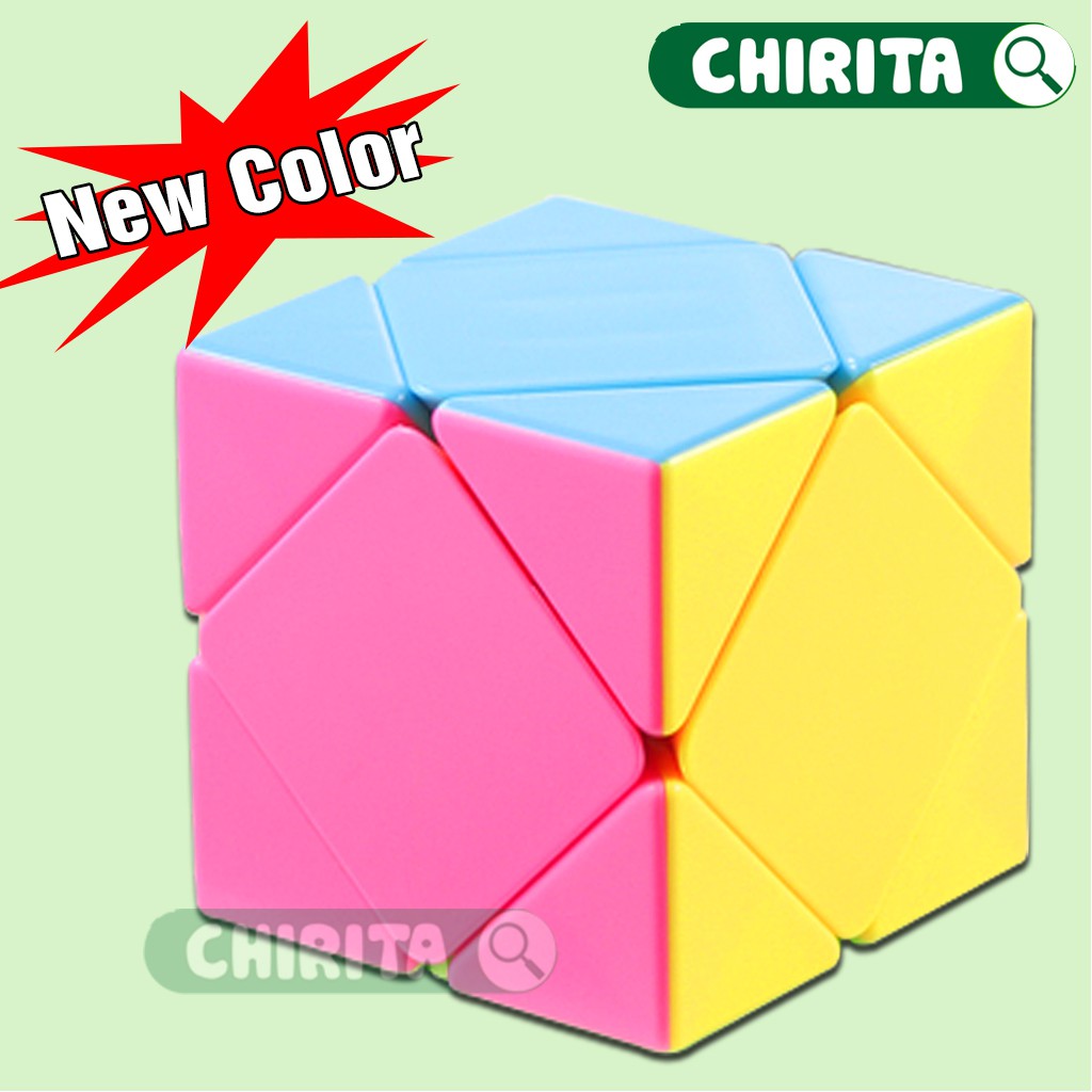 Rubik Biến Thể SKEWB New Color (MẶT HỒNG) - Cục Rubik Giá Rẻ Xoay Trơn Mượt, Đồ Chơi Trẻ Em CHIRITA