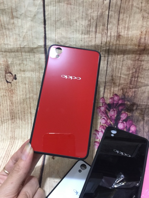 [Mã ELFLASH5 giảm 20K đơn 50K] Ốp oppo neo 9 (A37) viền dẻo lưng kính cường lực bóng chống trầy sướt cực đẹp