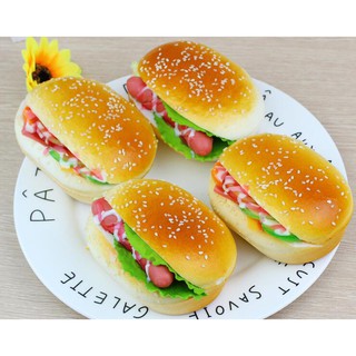 Set 6 Đồ Chơi squishy Mềm Hình hamburger Cho Bé