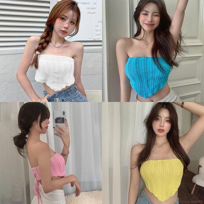 Áo Bra Hở Rốn Màu Sắc Đơn Giản Phong Cách Hàn Quốc Cho Nữ | BigBuy360 - bigbuy360.vn