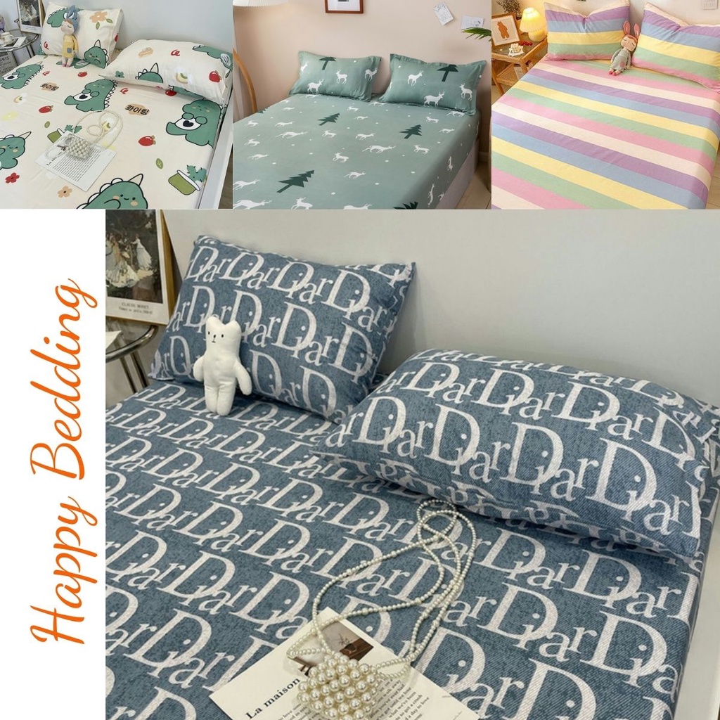 Ga Trải Giường Cotton Poly, Ga Nệm Drap Giường M2 M4 M5 M6 M8 2M2 Đủ Họa Tiết - HappyBedding (Bo Chun Miễn Phí) | BigBuy360 - bigbuy360.vn