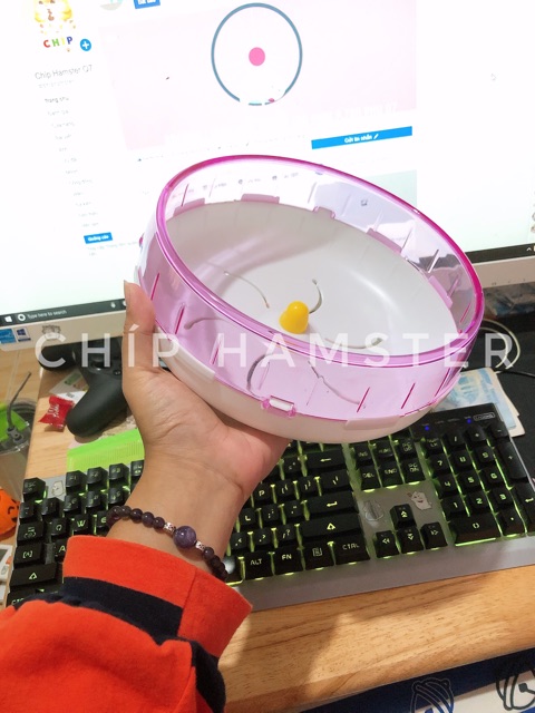 Wheel 21CM/18CM Mika (Hamster,Sóc,Rat)Chưa kèm đế