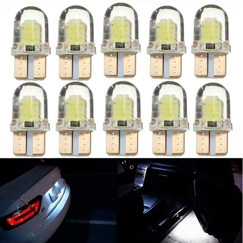 Bộ 10 đèn LED Canbus T10 194 168 W5W COB 8SMD