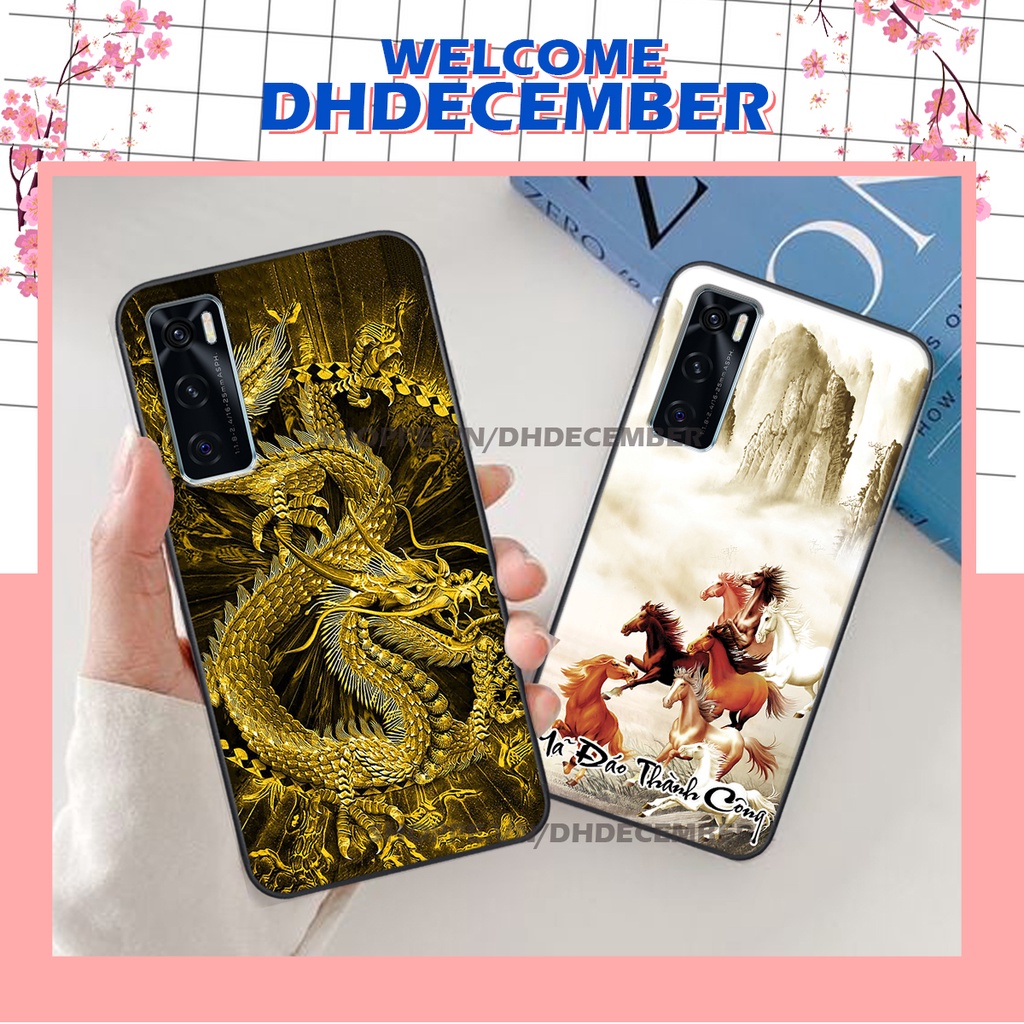 Ốp lưng Vivo V20 SE in hình thư pháp, mã đáo thành công SIÊU CHẤT- GIÁ RẺ
