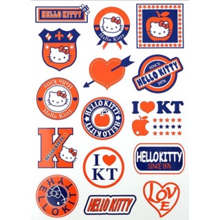 Set sticker pvc chống nước hello kitty xanh đỏ