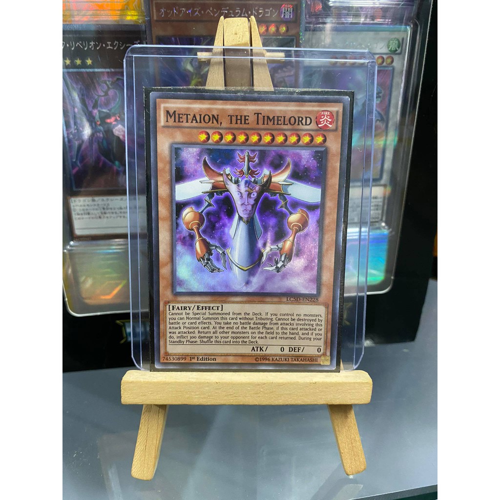 [ Dưa Hấu Yugioh ] Lá bài thẻ bài Metaion the Timelord - Super Rare - Tặng bọc bài nhựa bảo quản