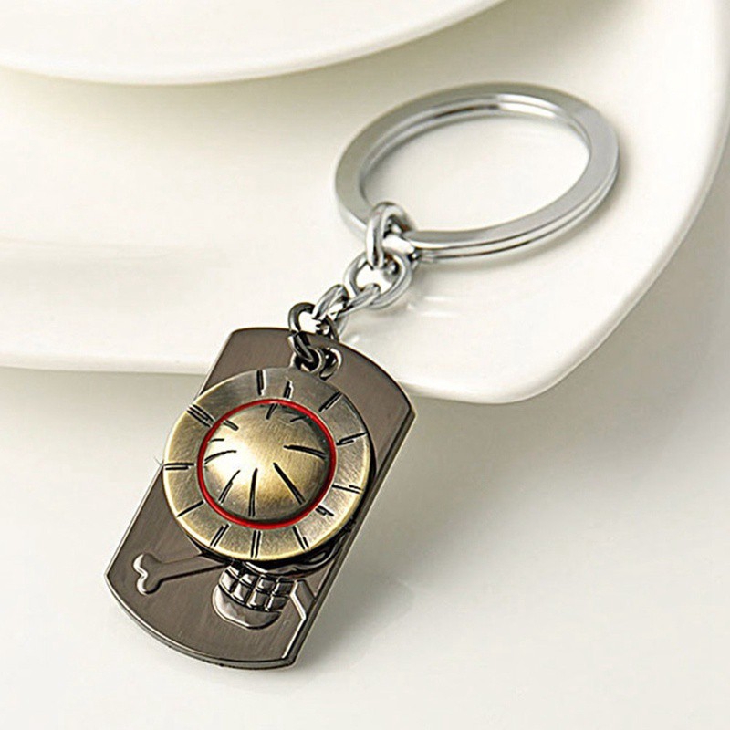 Tmdbyx  Móc Khóa Hình Dáng Đầu Lâu Xinh Xắn Phong Cách Anime One Piece