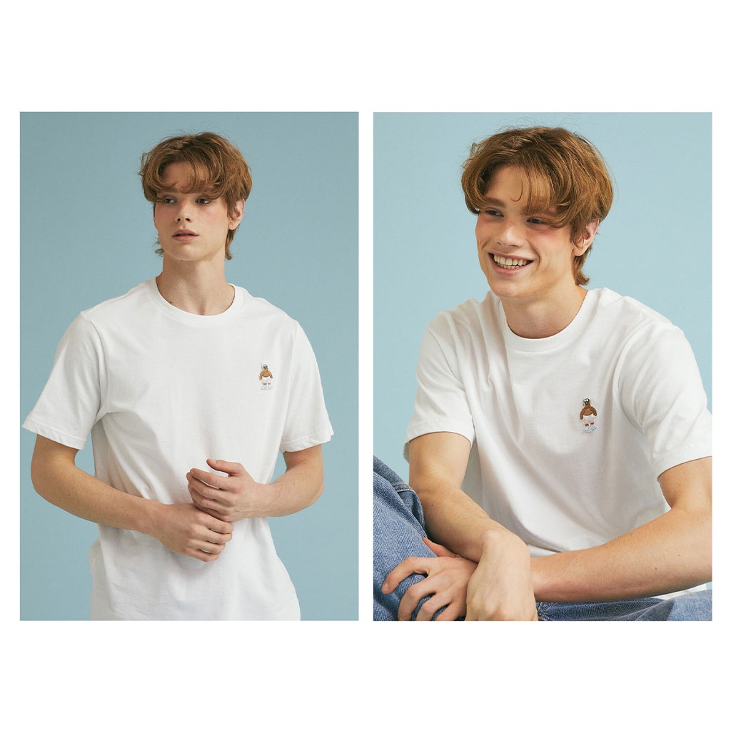 Áo thun WHOAU họa tiết steve đi biển WHRAB3691U