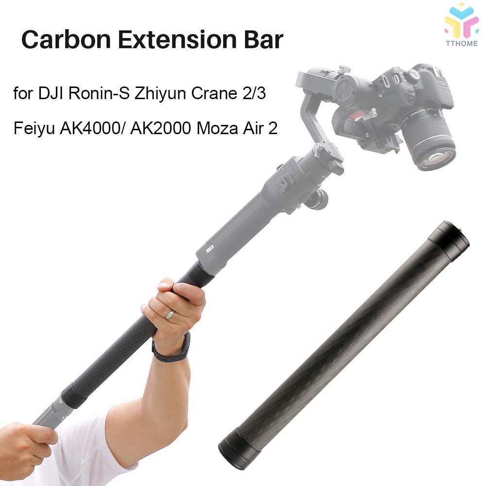 Trục 35cm đai ốc 1/4inch nối dài tay cầm chống rung camera bằng sợi carbon bền chắc