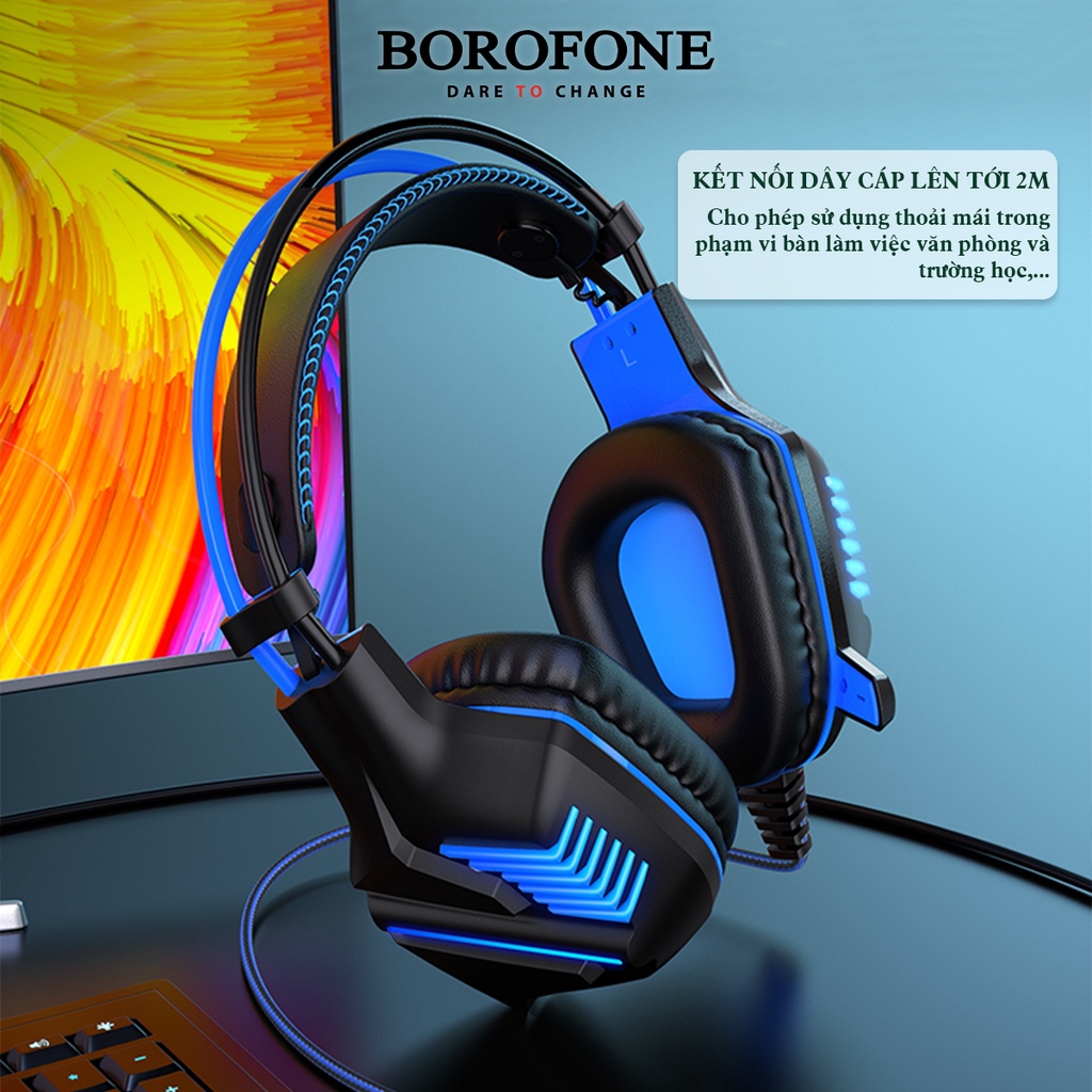 Tai nghe có dây chụp tai gaming Borofone BO101 - AK Mobile