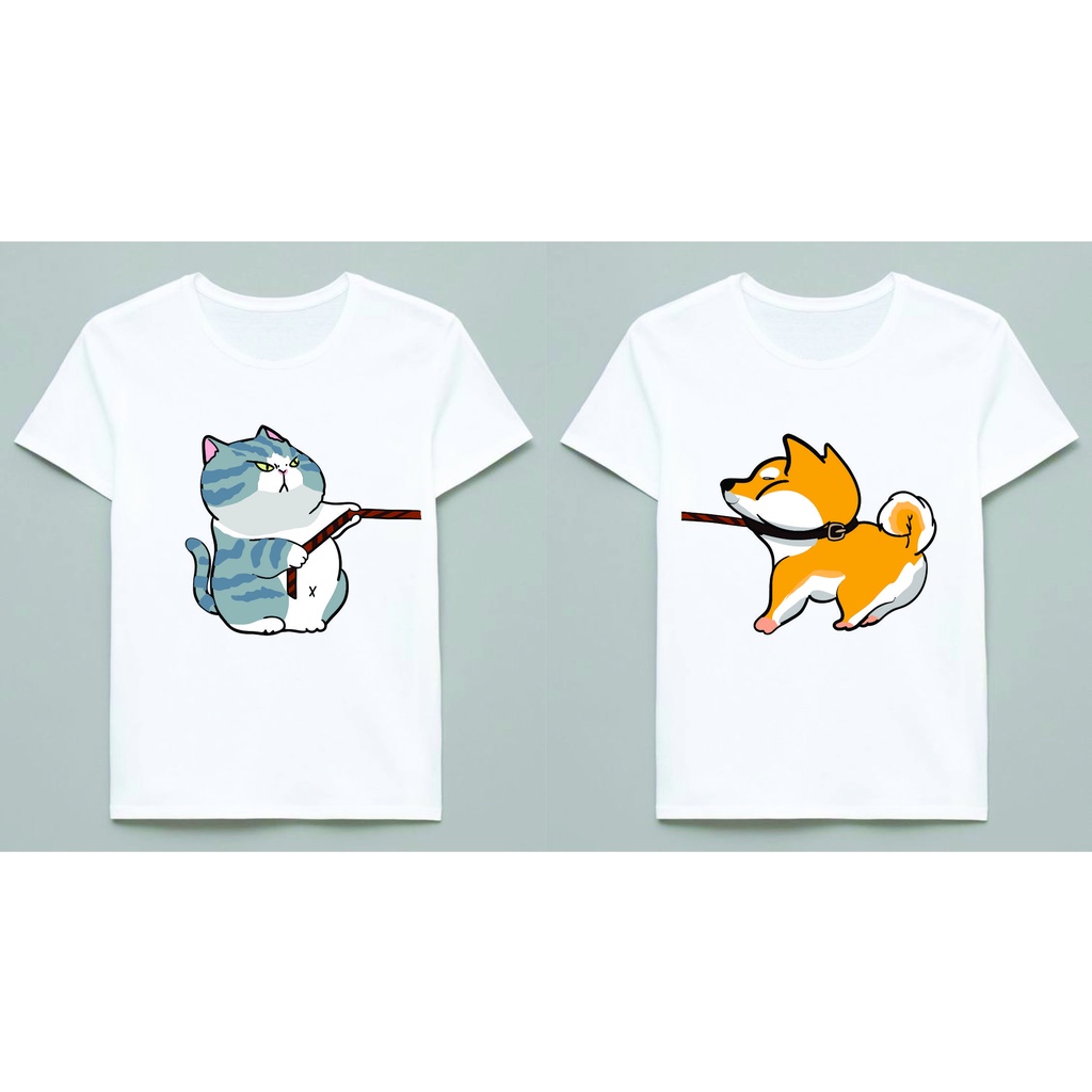 ÁO CẶP ĐÔI CHÓ MÈO SEN-BOSS siêu cute