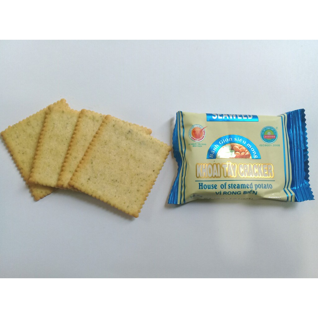Bánh Khoai Tây Cracker 238gr Jessica 2 vị siu giòn siu mỏng, hsd:6/2024