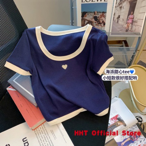 Áo Thun Nữ Ngắn Tay Cổ Tròn Thời Trang Mùa Hè