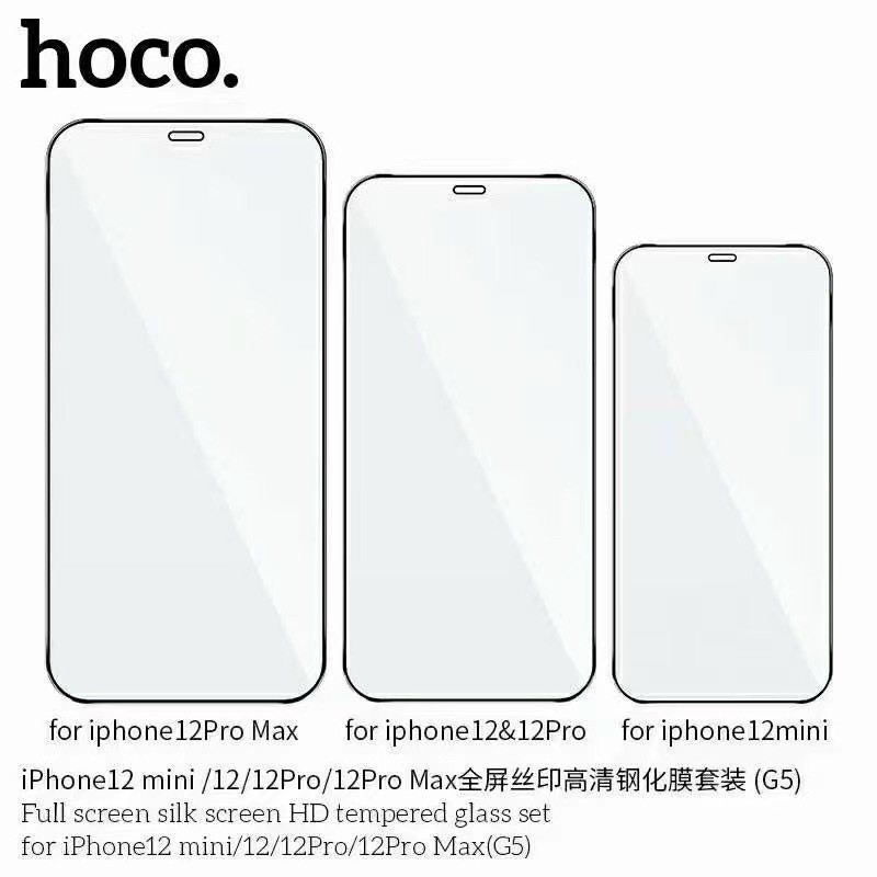 {Giá sỉ} Kính cường lực full màn hình Hoco G5 dành cho các dòng từ 6G đến 12 promax