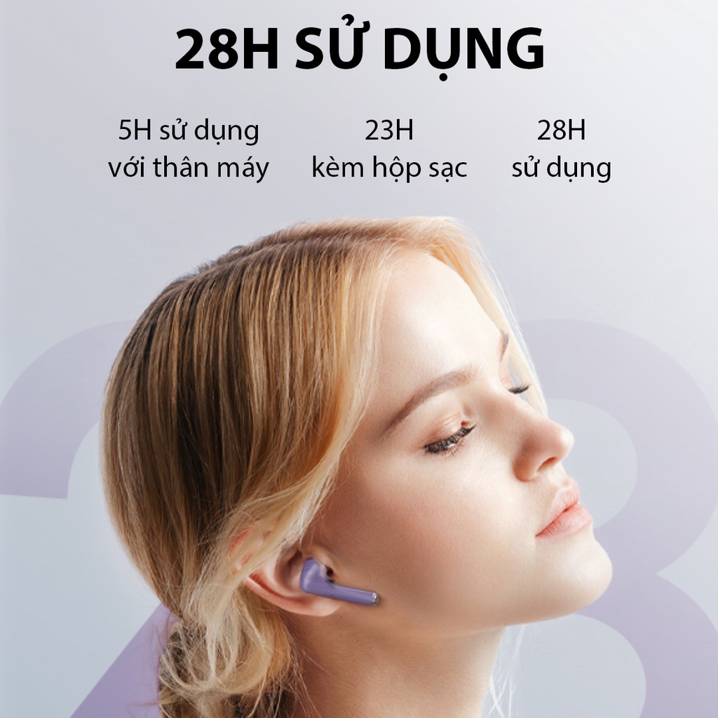 Tai Nghe Bluetooth VIVAN Liberty T220 Playtime Đến 28H Chống Nước Hàng Chính Hãng Bảo Hành 12 Tháng