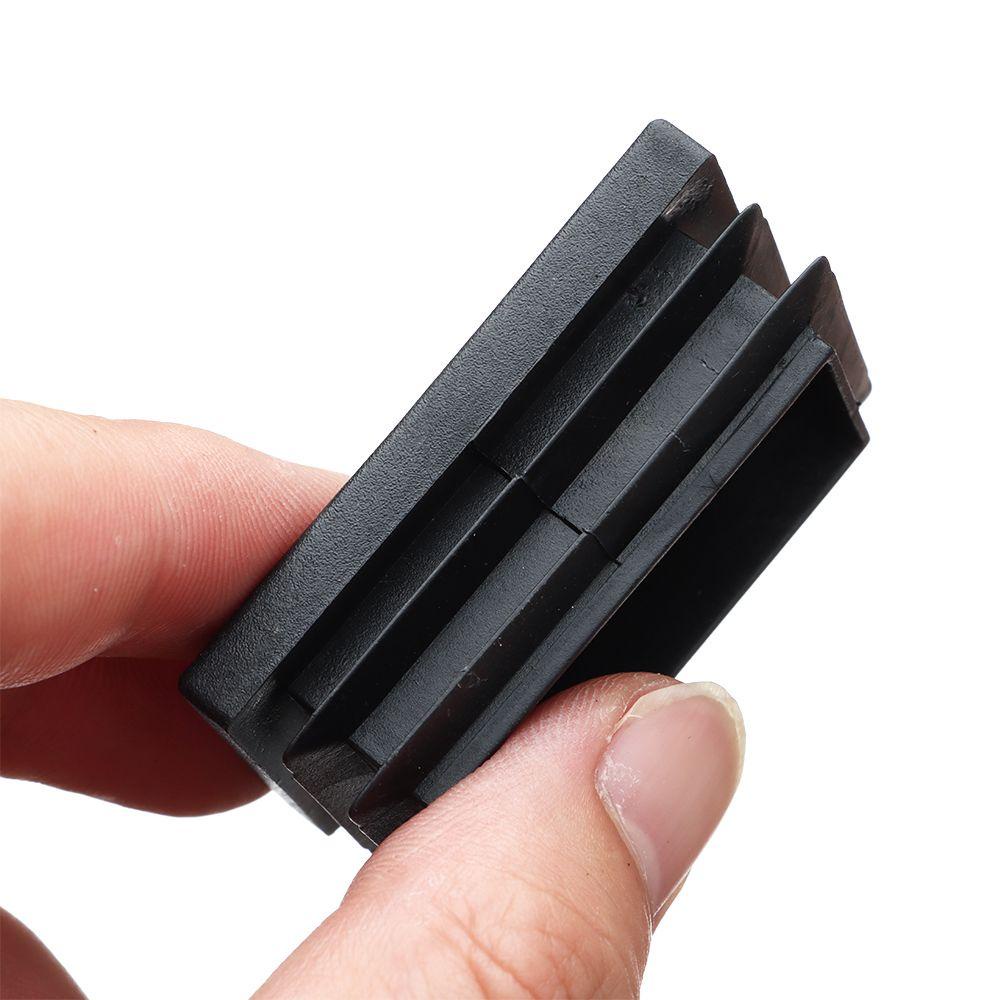 Bộ 10 Nút Bịt Ống Chữ Nhật Màu Đen Chống Trượt