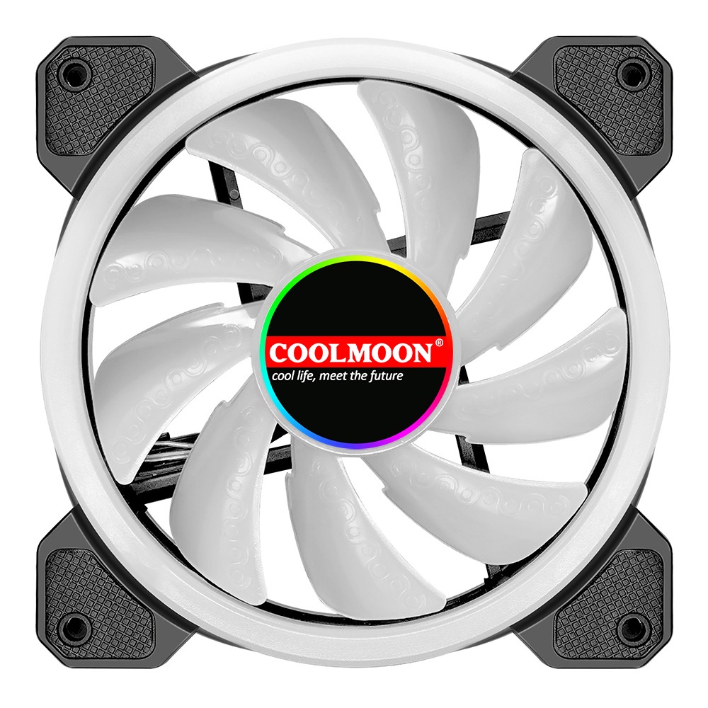 Fan Case RGB có viền + HUB CoolMoon - 6pin - 30 NGÀY ĐỔI TRẢ MIỄN PHÍ