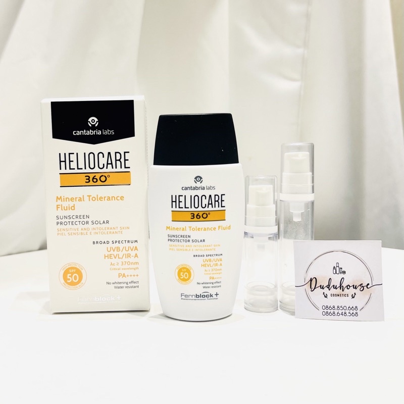 Kem chống nắng Heliocare Mineral Tolerance Fluid 50ml