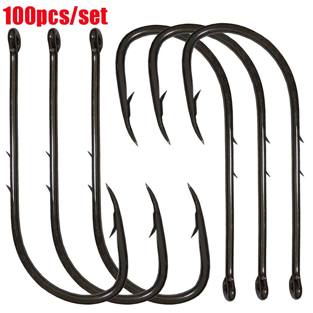 Bộ 100 Giá Đỡ Móc Câu Cá Bằng Thép Carbon Chất Lượng Cao