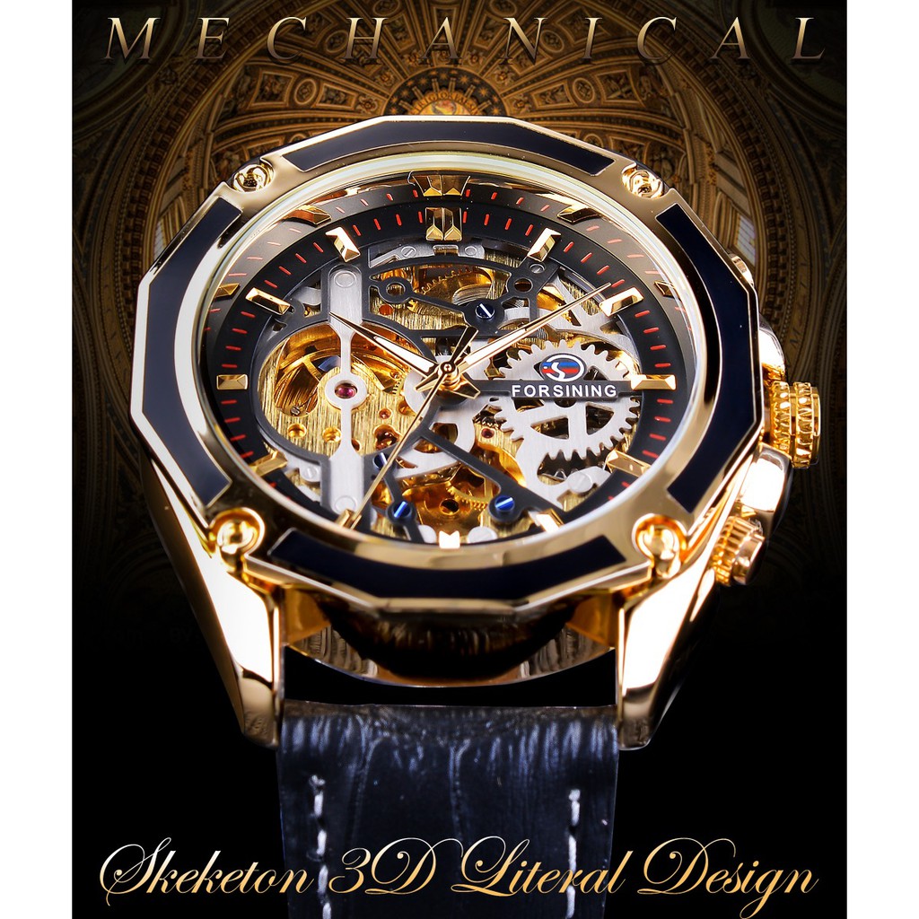 Đồng hồ cơ tự động phong cách sang trọng cho nam