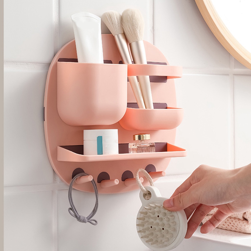Giá đỡ điện thoại gắn tường đa năng Giá Đỡ Đĩa PP PS Gắn Tường Chắc Chắn Không Cần Đóng Đinh