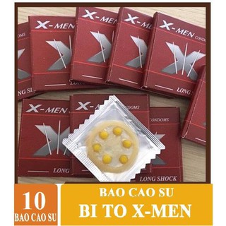 COMBO 10 HỘP -  BAO CAO SU 6 BI X-MEN