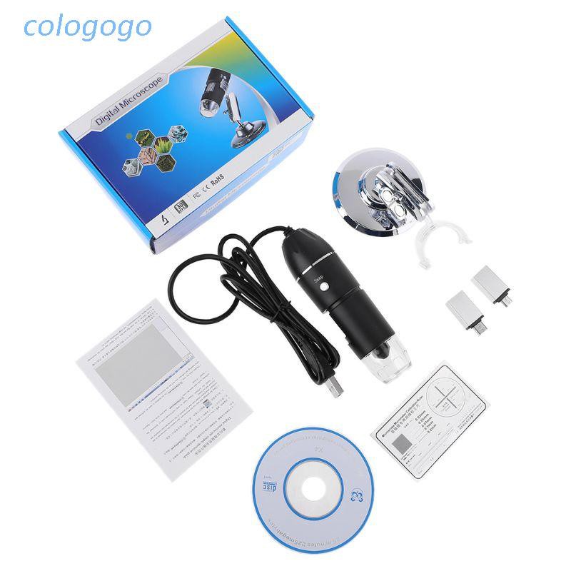 COLO  3-in-1 1600X USB Microscope OSX Windows PC Type-C Micro-USB Cell Phone Magnifier