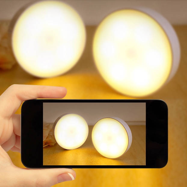 Đèn Led Cảm Biến Cơ Thể Người Sạc Pin Tự Động Điều Khiển Bằng Âm Thanh