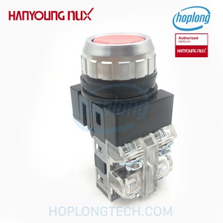 CRF-F25M1R Nút nhấn nhả Hanyoung không đèn phi 25 màu đỏ