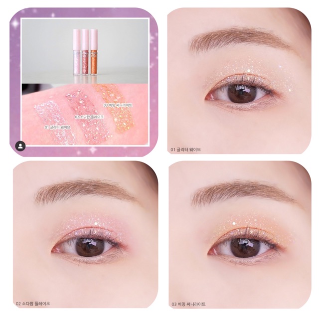 Nhũ mắt Peripera Sugar Twinkle Liquid Glitter