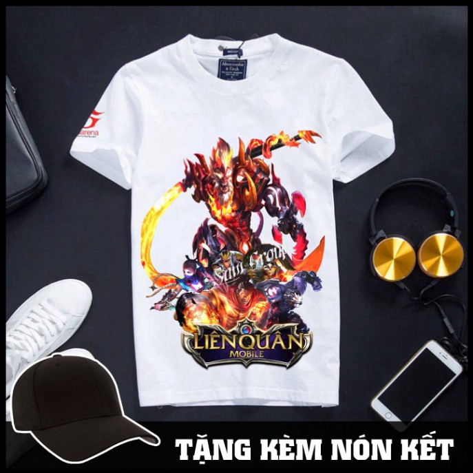 Áo Liên Quân Mobile Cotton Màu Trắng Ngộ Không Hõa Nhãn Kim Tinh Takan Store
