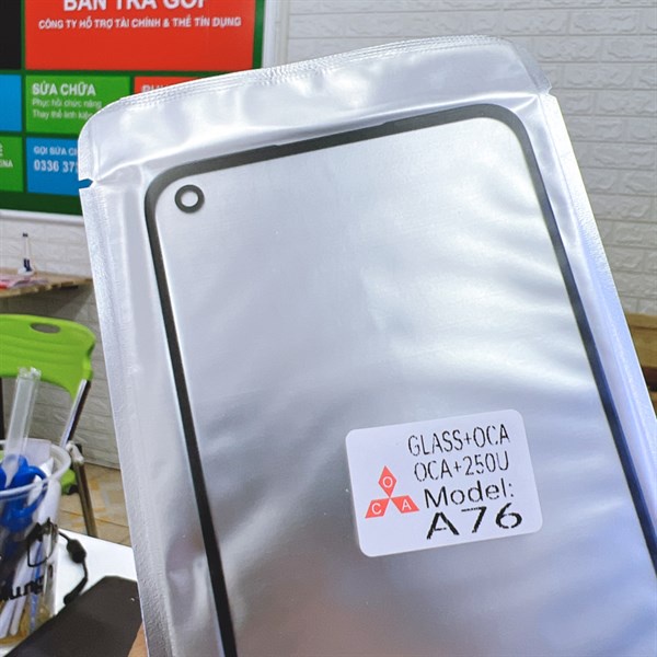 Kính ép OCA Oppo A76, bảo hành đổi trả.