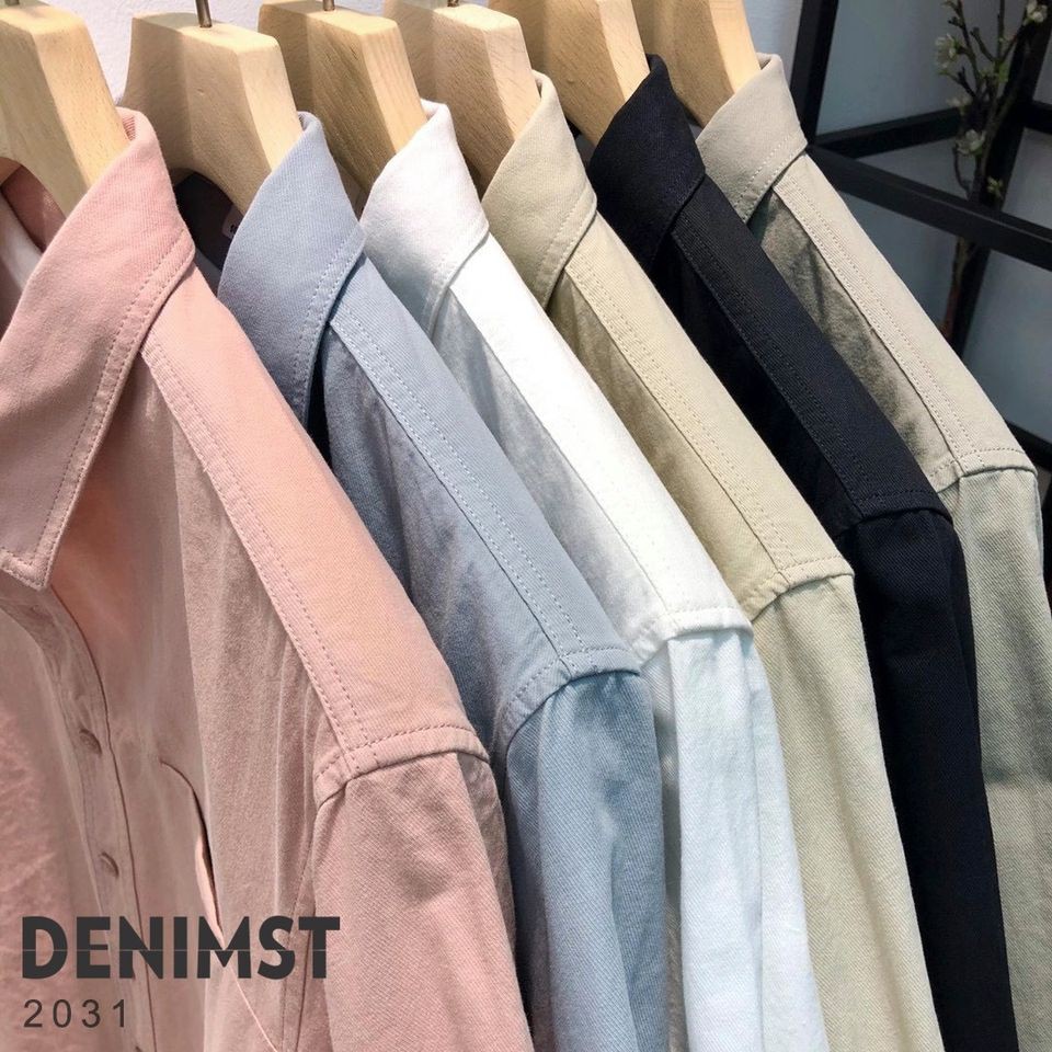 Áo Sơ mi nam DNS chất 100% Cotton Kaki, Form Suông dễ phối đồ 2031 | BigBuy360 - bigbuy360.vn