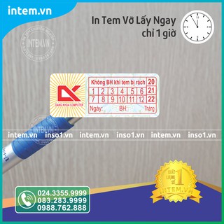 IN TEM VỠ BẢO HÀNH