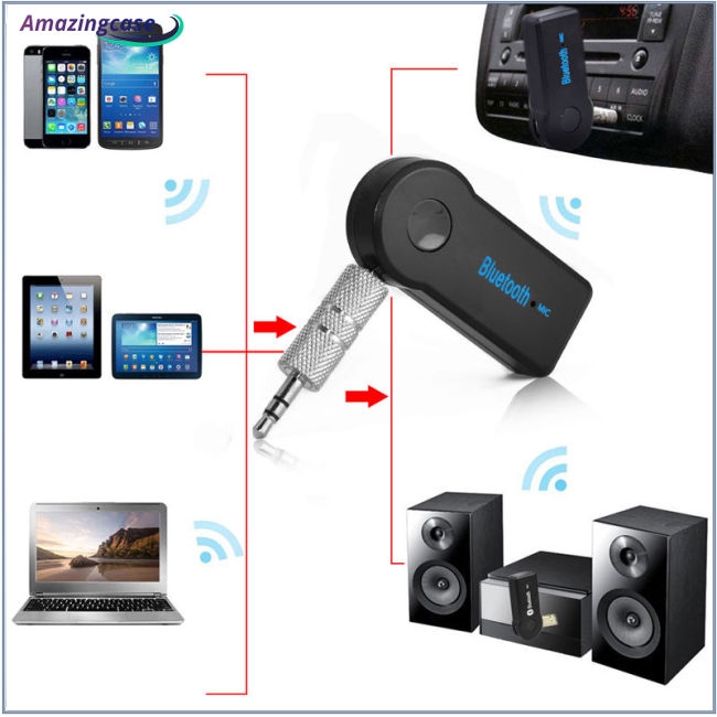 Thiết Bị Nhận Tín Hiệu Âm Thanh Bluetooth Không Dây Kèm Mic Giắc Cắm 3.5mm Dành Cho Pc Version B